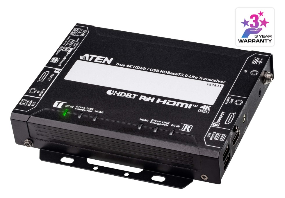 Aten True 4K HDMI / USB HDBaseT 3.0 - Lite Transceiver with
