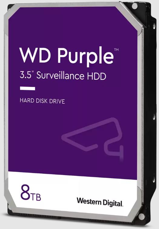 Western Digital WD Purple 8TB 3.5' Surveillance HDD 256MB