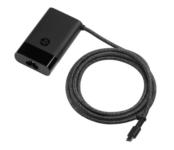 HP 65W USB-C Charger Laptop Travel AC Power Adapter for