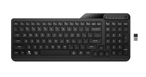HP 475 Dual-Mode Wireless Keyboard Bluetooth 5.3 Up to 24M