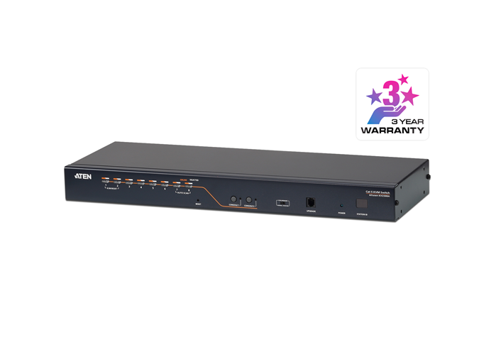 Aten Rackmount KVM Switch 2 Console 8 Port Multi-Interface