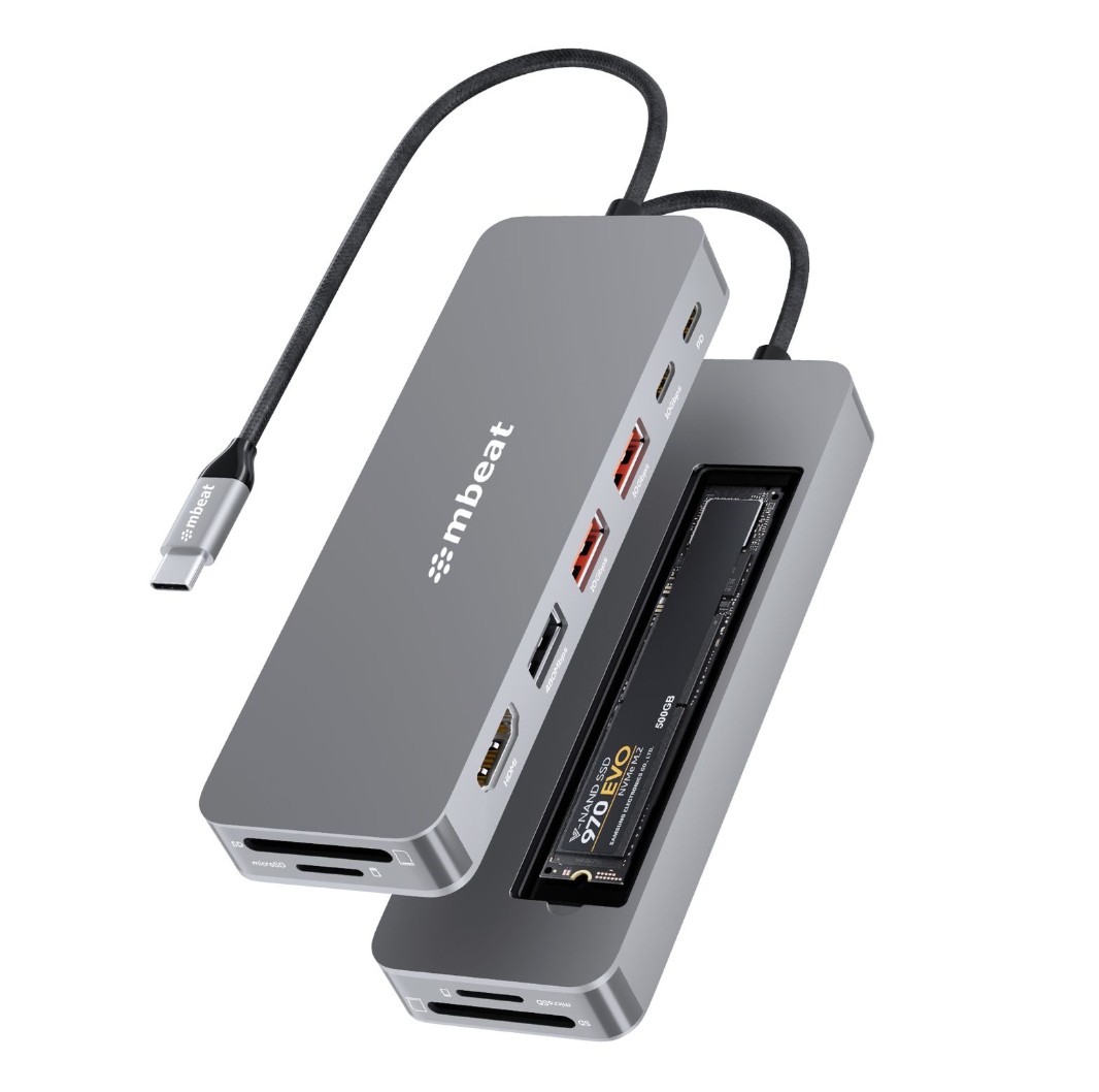 mbeat® mbeat Elite 9-in-1 USB-C Multiport Hub with Built-in