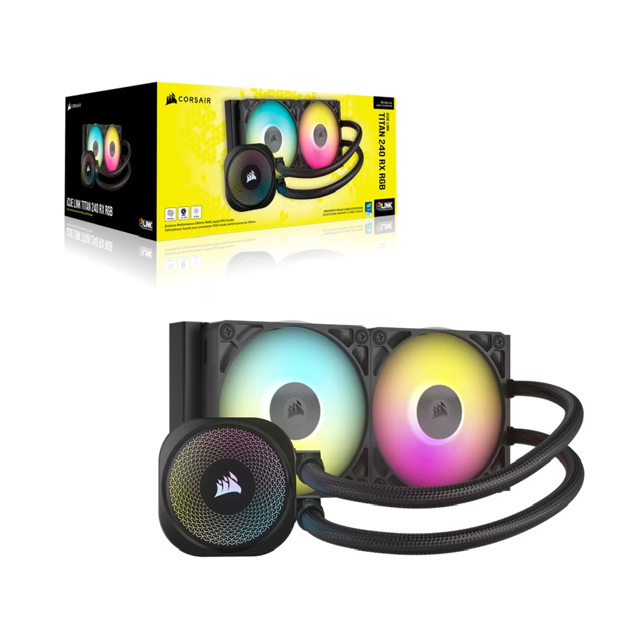 Corsair iCUE LINK TITAN 240 RX RGB AIO Liquid CPU Cooler