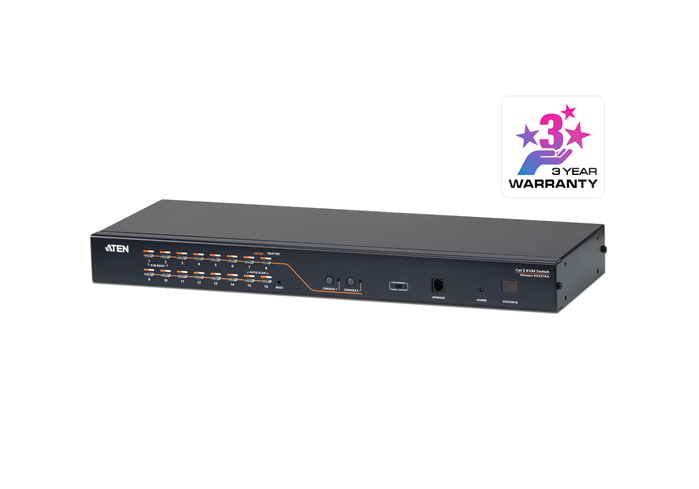 Aten Rackmount KVM Switch 2 Console 16 Port Multi-Interface