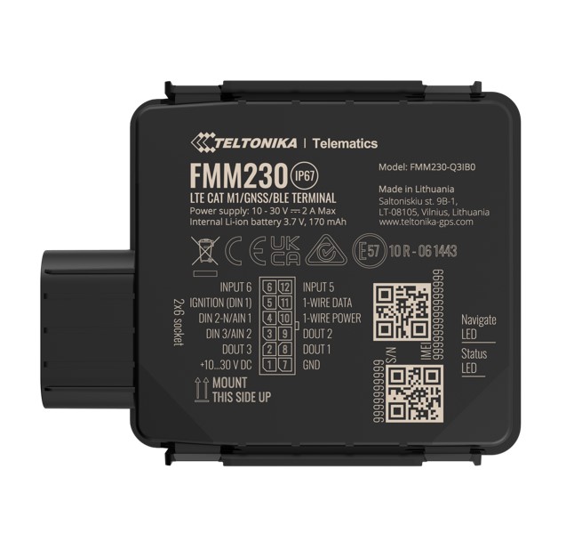 Teltonika FMM230 - Water-Resistant 4G LTE Cat M1 Tracker