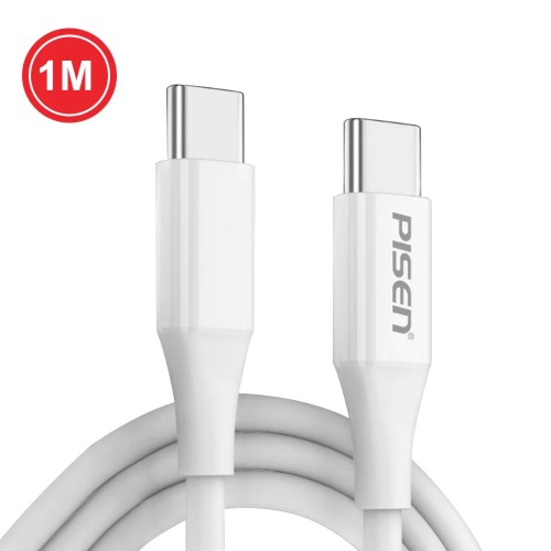 Pisen Mr White USB-C to USB-C PD 60W Cable (1M) White - 60W