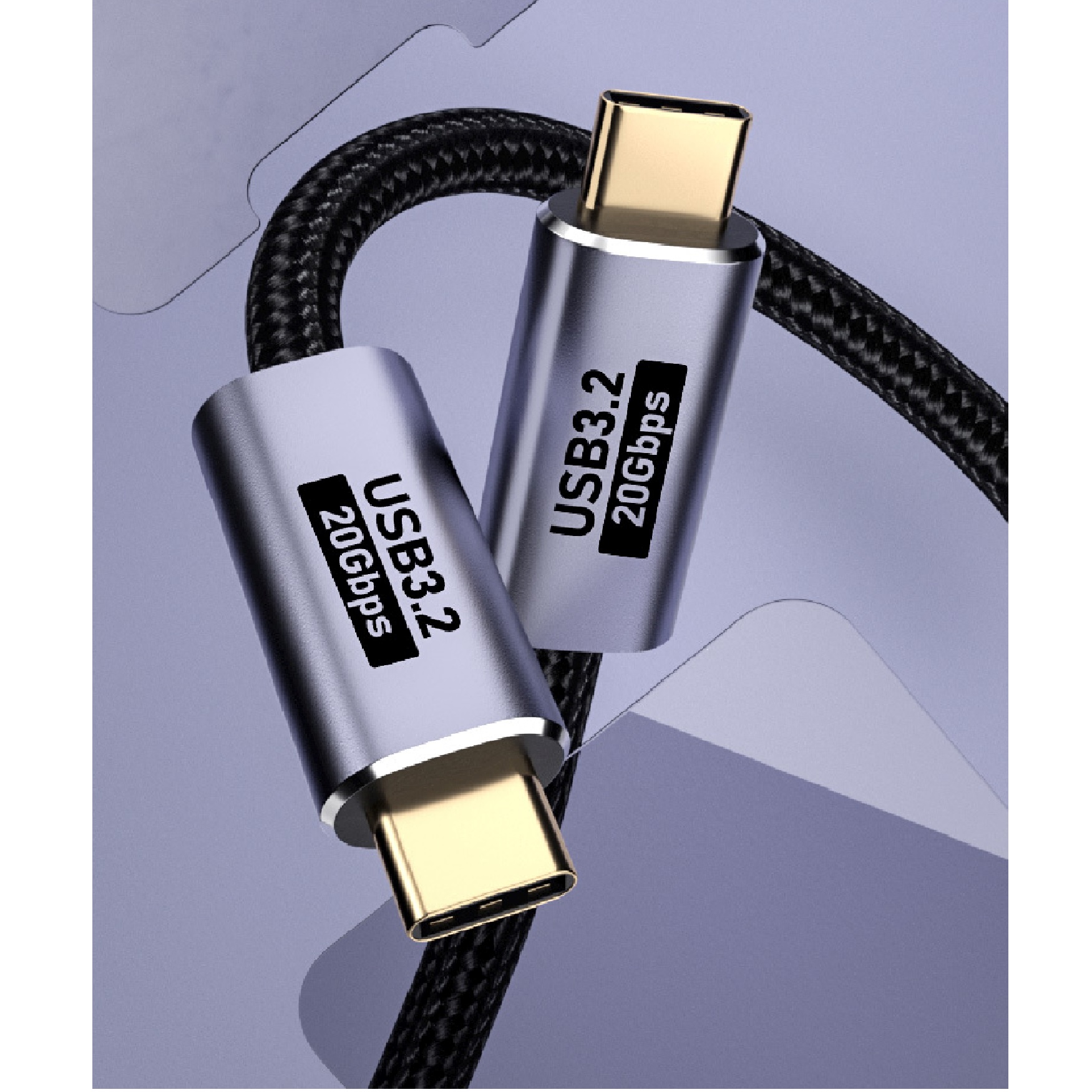 USP BoostUp Cafule Braided USB-C to USB-C (3.2 Gen 2x2)