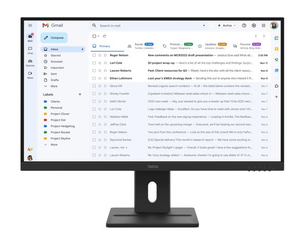 LENOVO ThinkVision E27-40 27" FHD IPS Monitor 1920x1080 16:9