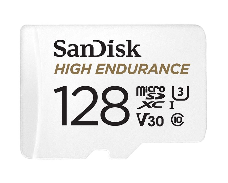 SanDisk High Endurance 128GB microSD 100MB/s 40MB/s 10K hrs