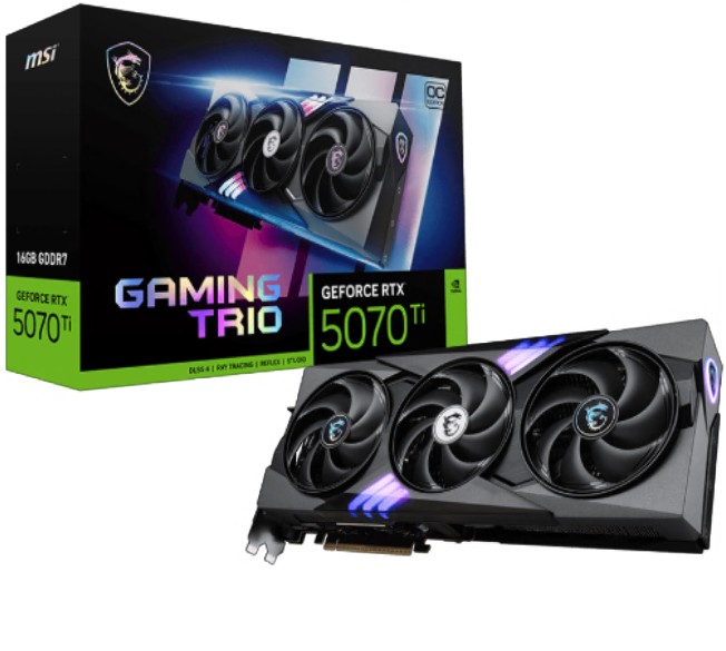 MSI nVidia GeForce RTX™ 5070 Ti 16G GAMING TRIO OC