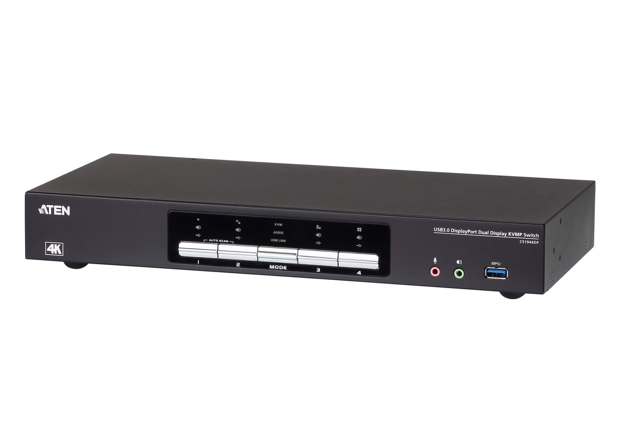 Aten Desktop KVMP Switch 4 Port Dual Display 4k DisplayPort