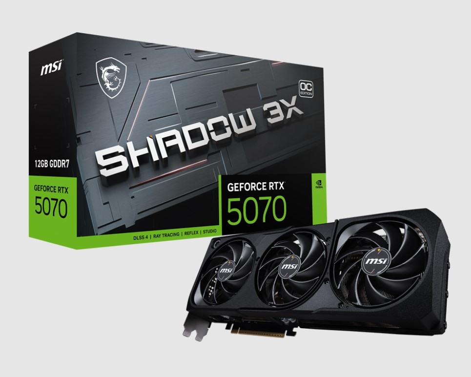 MSI nVidia GeForce RTX™ 5070 12G SHADOW 3X OC