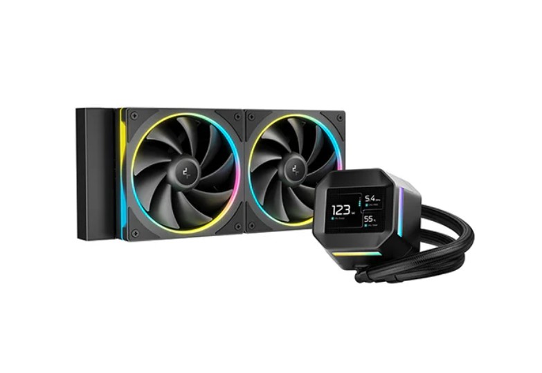 DeepCool LM240 ARGB Liquid Cooler With Mini LCD Screen
