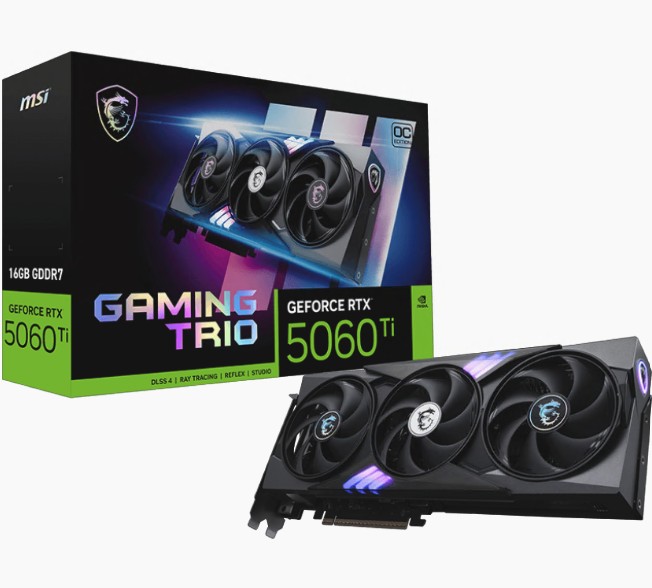 MSI nVidia GeForce RTX™ 5060 Ti 16G GAMING TRIO OC