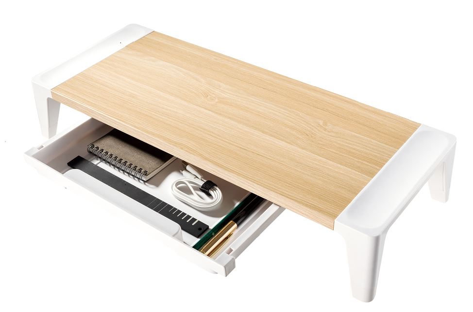 mbeat® activiva Eroglife Monitor Stand Riser with Storage