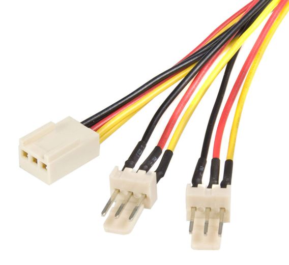 Astrotek Fan Power Cable 20cm - 2x3pin Male to 3 pins Female