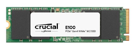 Crucial E100 1TB Gen4 NVMe SSD 5000/4500 MB/s R/W 80TBW 350K