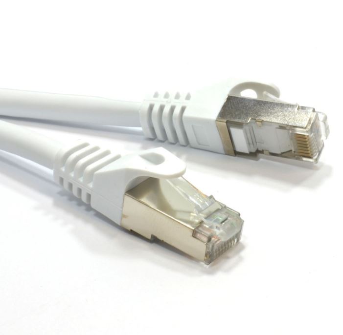 Astrotek CAT6A Shielded Cable 3m Grey/White Color 10GbE RJ45