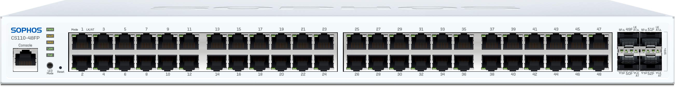 Sophos CS110-48FP Sophos Switch - 48 port with Full PoE - AU